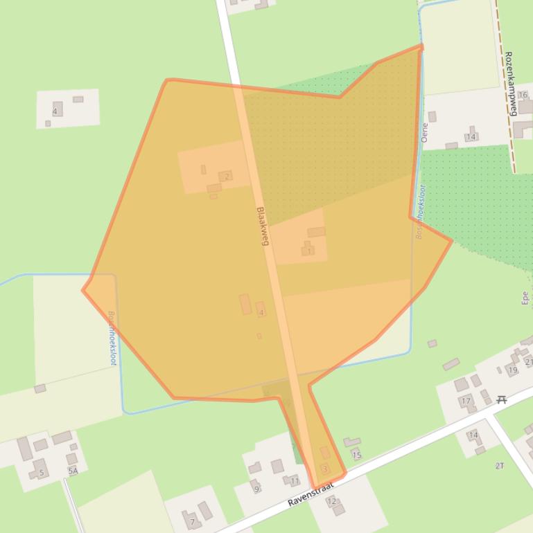 Kaart van postcodegebied 8161RS.