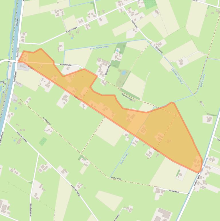 Kaart van postcodegebied 8161RX.