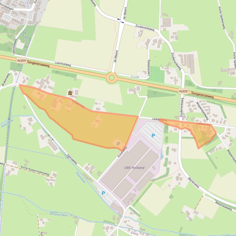 Kaart van postcodegebied 8161SX.