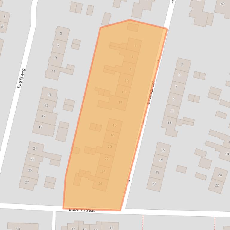 Kaart van postcodegebied 8161VG.