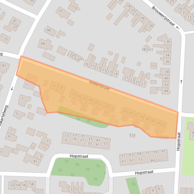 Kaart van postcodegebied 8161XL.