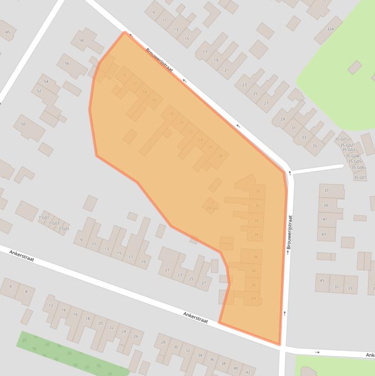 Kaart van postcodegebied 8161XN.