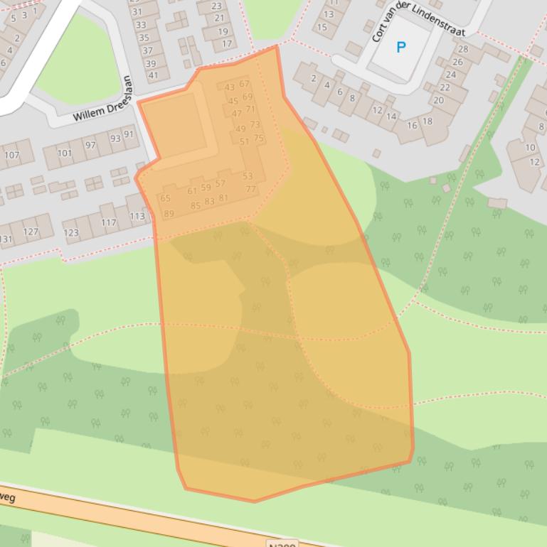 Kaart van postcodegebied 8161ZE.