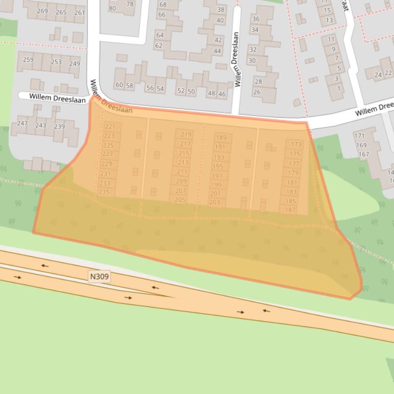 Kaart van postcodegebied 8161ZW.