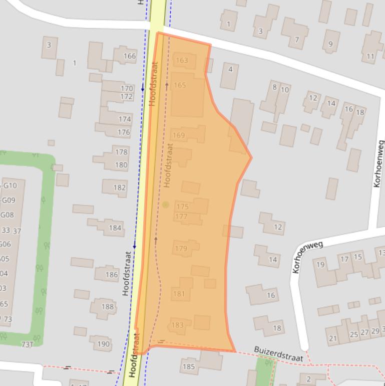 Kaart van postcodegebied 8162AG.