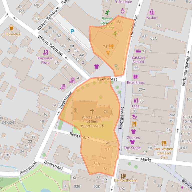 Kaart van postcodegebied 8162AL.