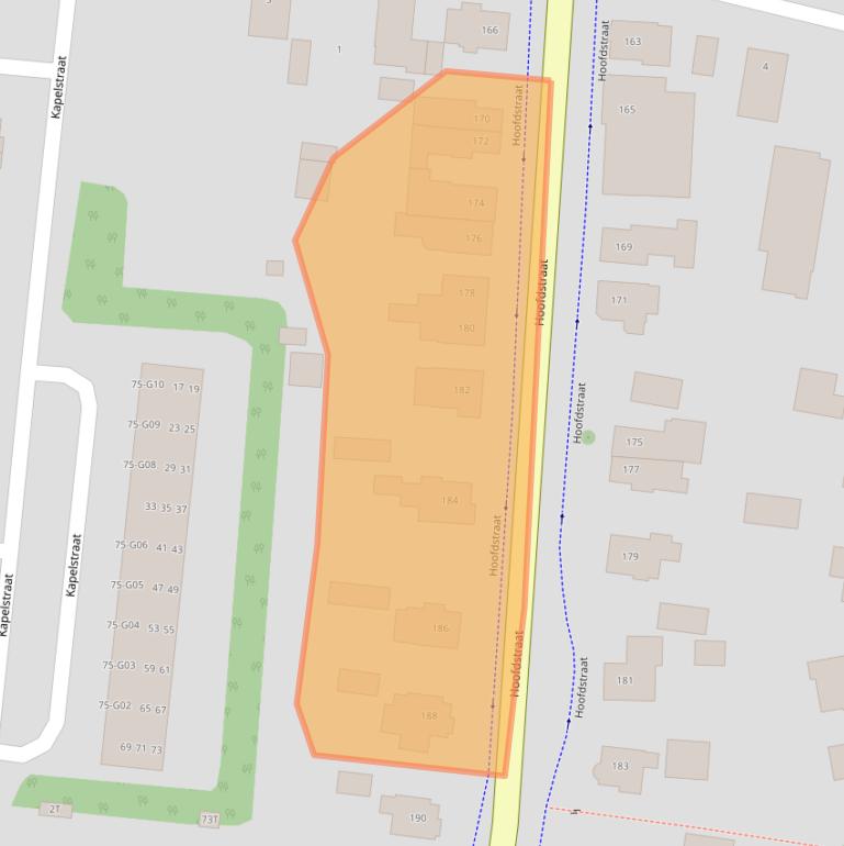 Kaart van postcodegebied 8162AS.