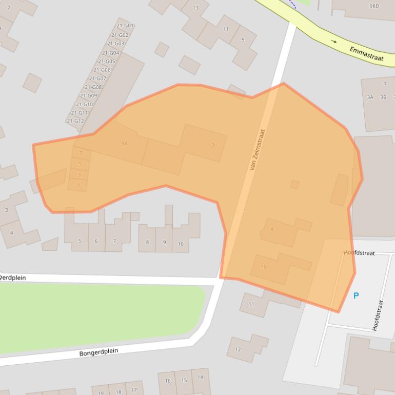 Kaart van postcodegebied 8162AV.