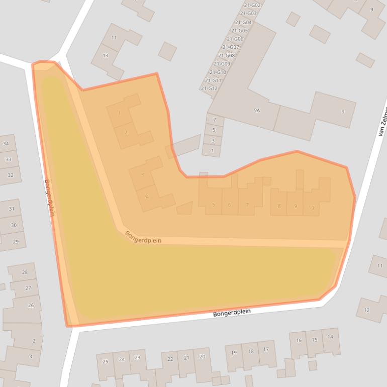 Kaart van postcodegebied 8162AW.