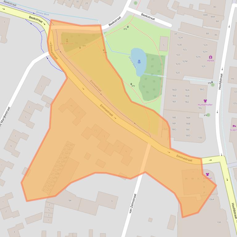 Kaart van postcodegebied 8162BA.