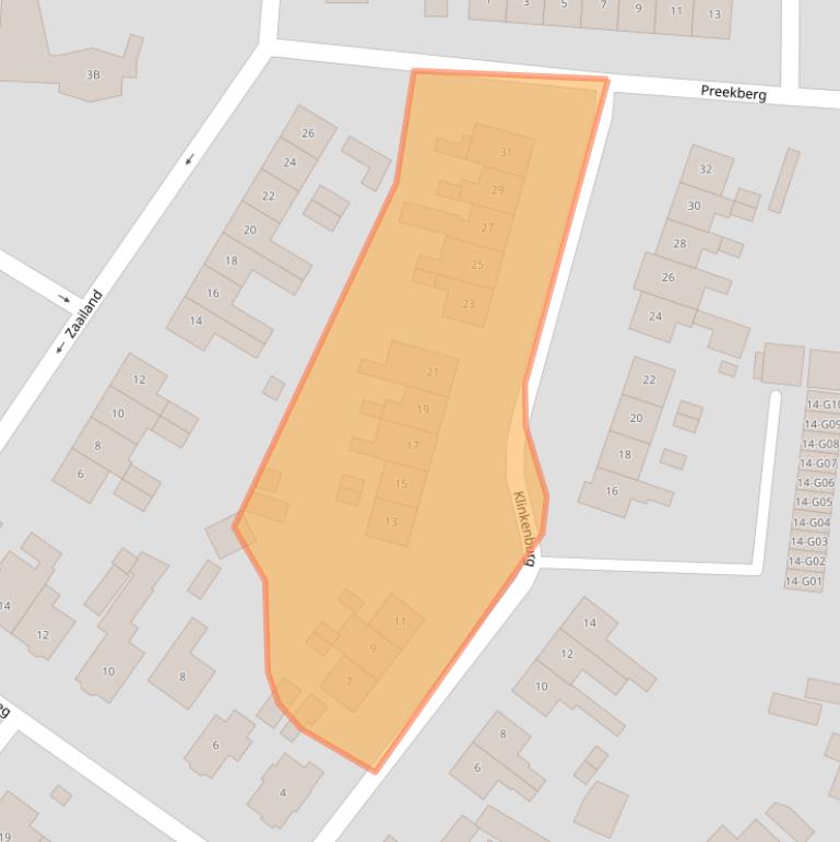 Kaart van postcodegebied 8162BJ.