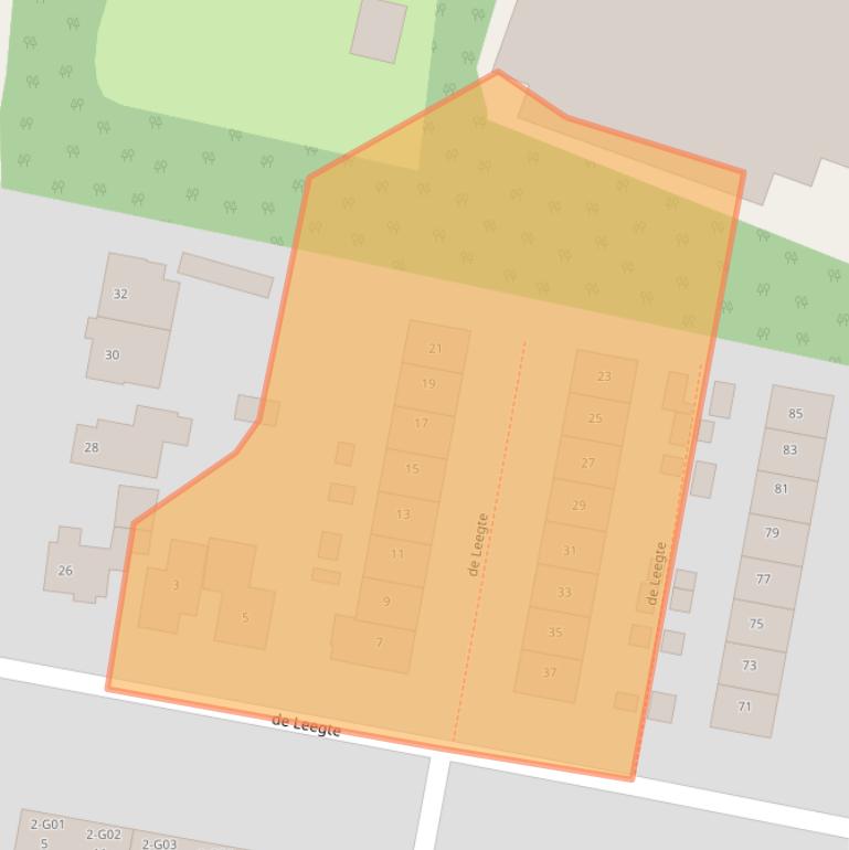 Kaart van postcodegebied 8162BT.