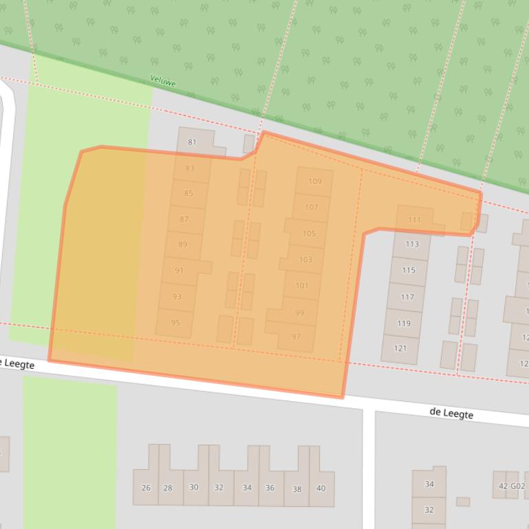 Kaart van postcodegebied 8162BW.