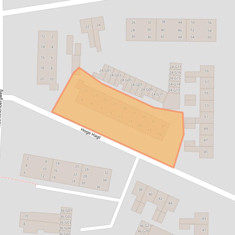 Kaart van postcodegebied 8162CA.