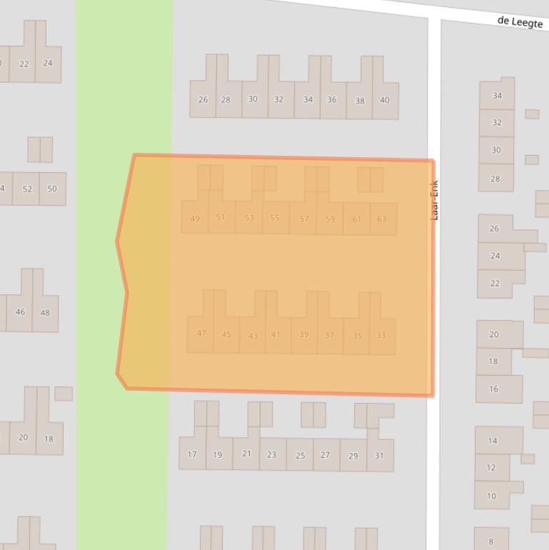 Kaart van postcodegebied 8162CG.