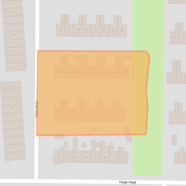 Kaart van postcodegebied 8162CL.