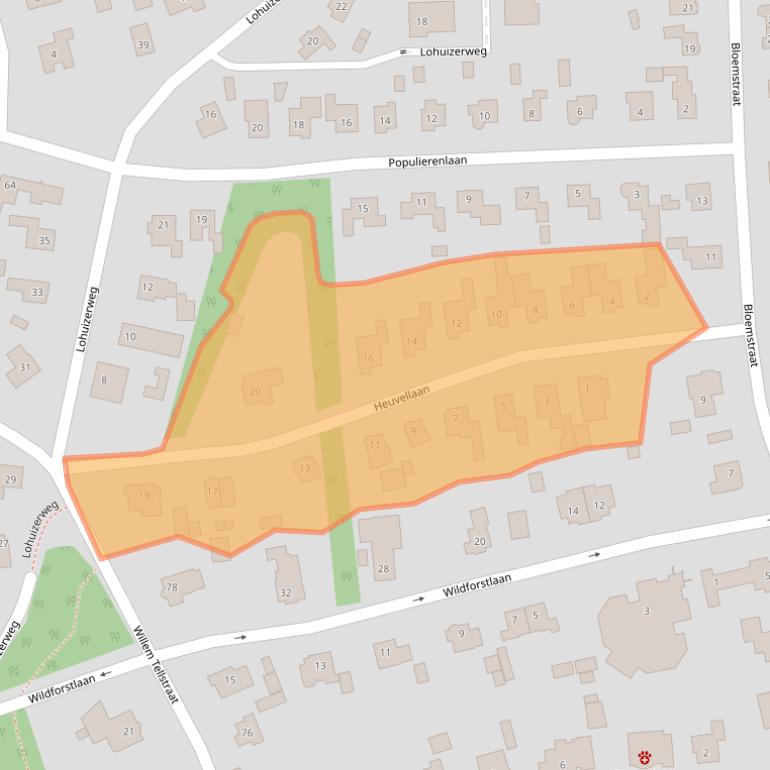 Kaart van postcodegebied 8162CT.