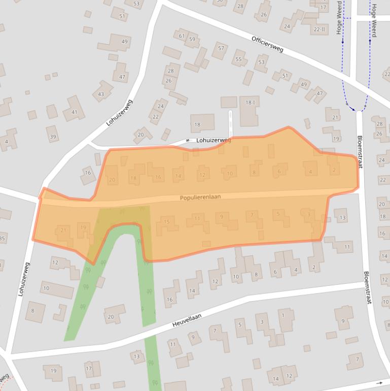 Kaart van postcodegebied 8162CV.