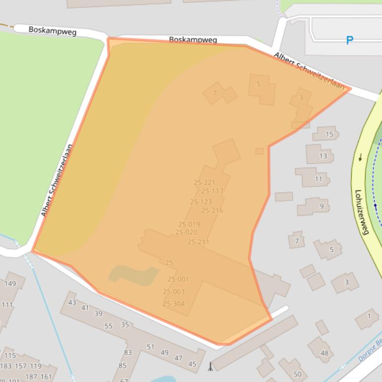 Kaart van postcodegebied 8162DS.