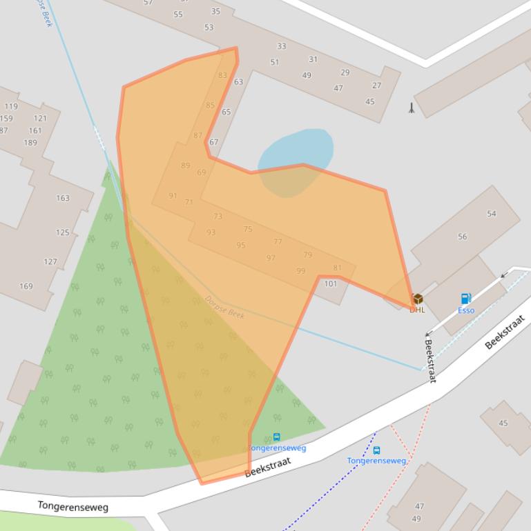 Kaart van postcodegebied 8162DV.