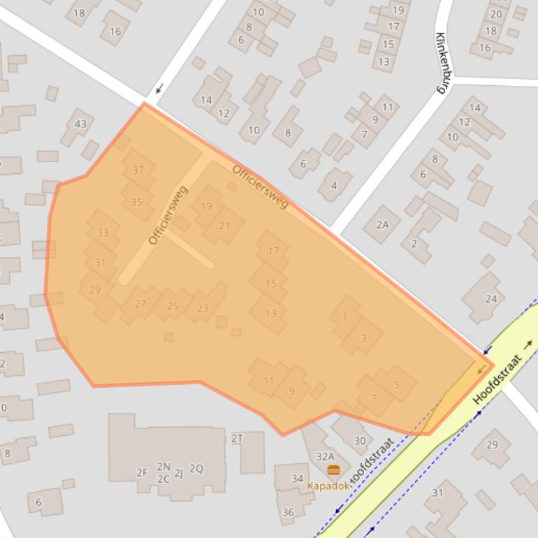 Kaart van postcodegebied 8162EA.