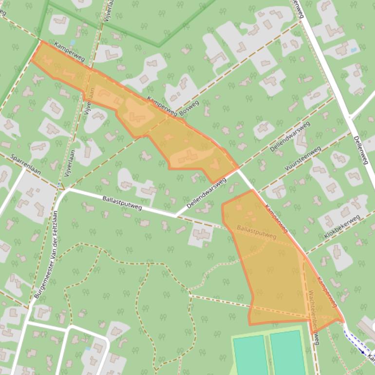 Kaart van postcodegebied 8162EM.