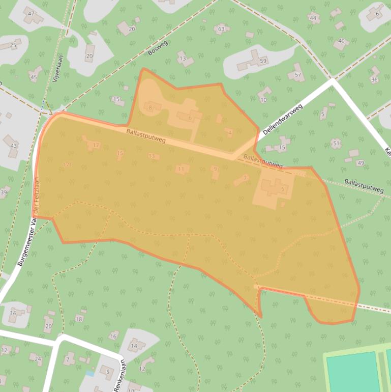 Kaart van postcodegebied 8162EN.