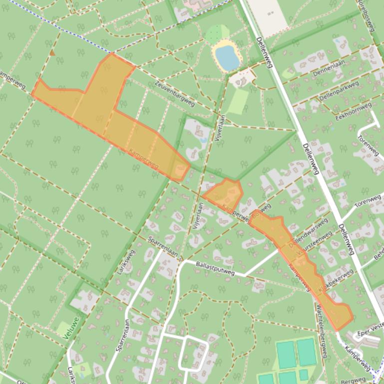 Kaart van postcodegebied 8162EP.