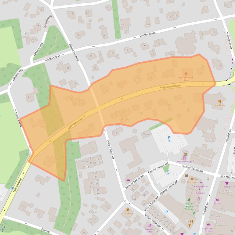 Kaart van postcodegebied 8162ES.