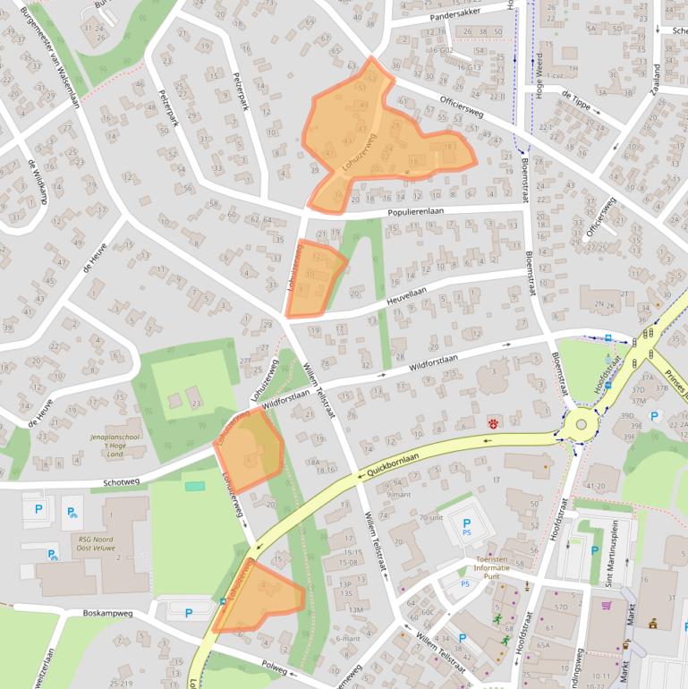 Kaart van postcodegebied 8162EX.