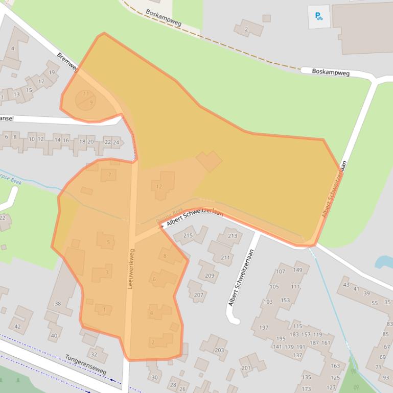 Kaart van postcodegebied 8162GR.