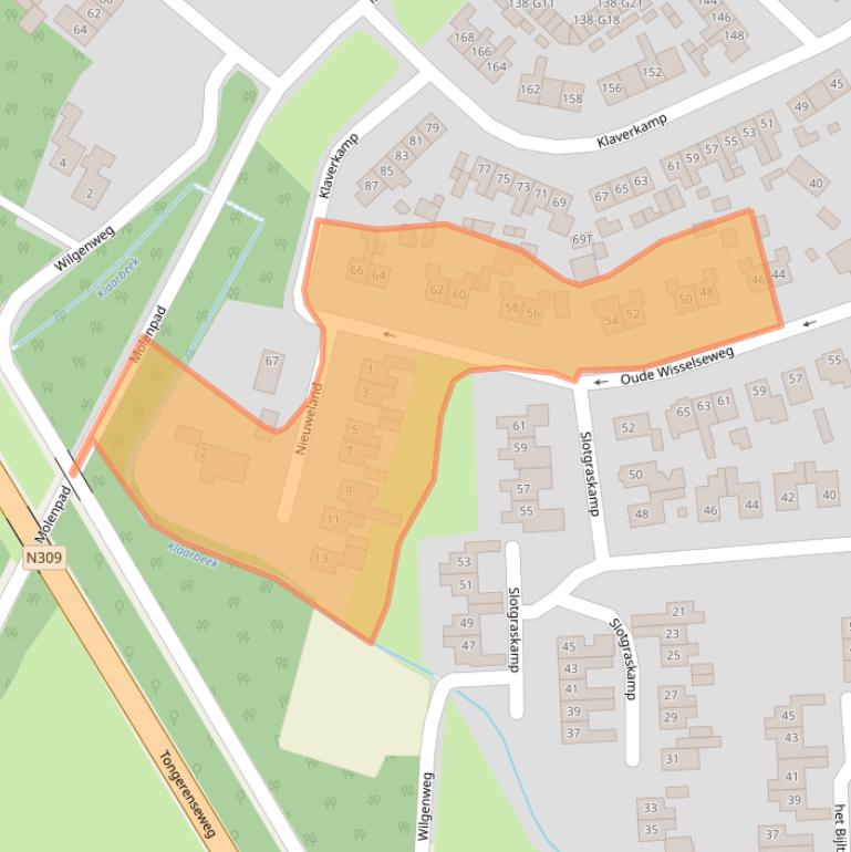 Kaart van postcodegebied 8162HL.