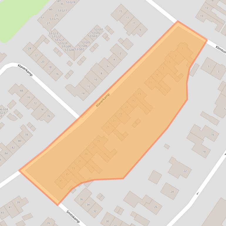 Kaart van postcodegebied 8162HM.