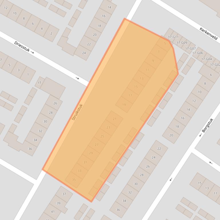 Kaart van postcodegebied 8162JK.