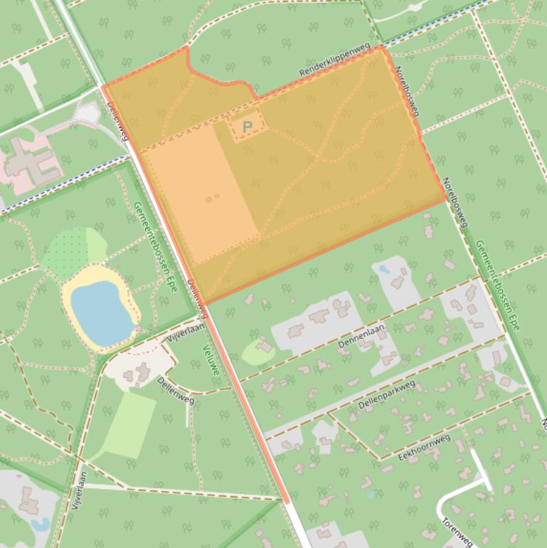 Kaart van postcodegebied 8162MZ.