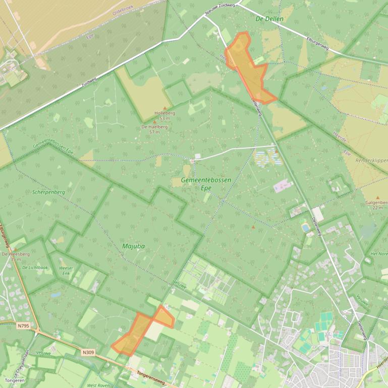 Kaart van postcodegebied 8162NK.