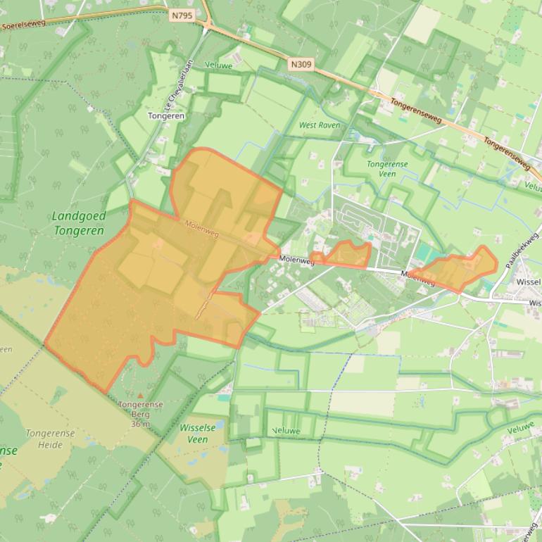 Kaart van postcodegebied 8162PG.