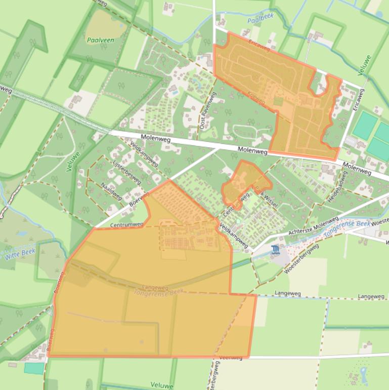Kaart van postcodegebied 8162PT.