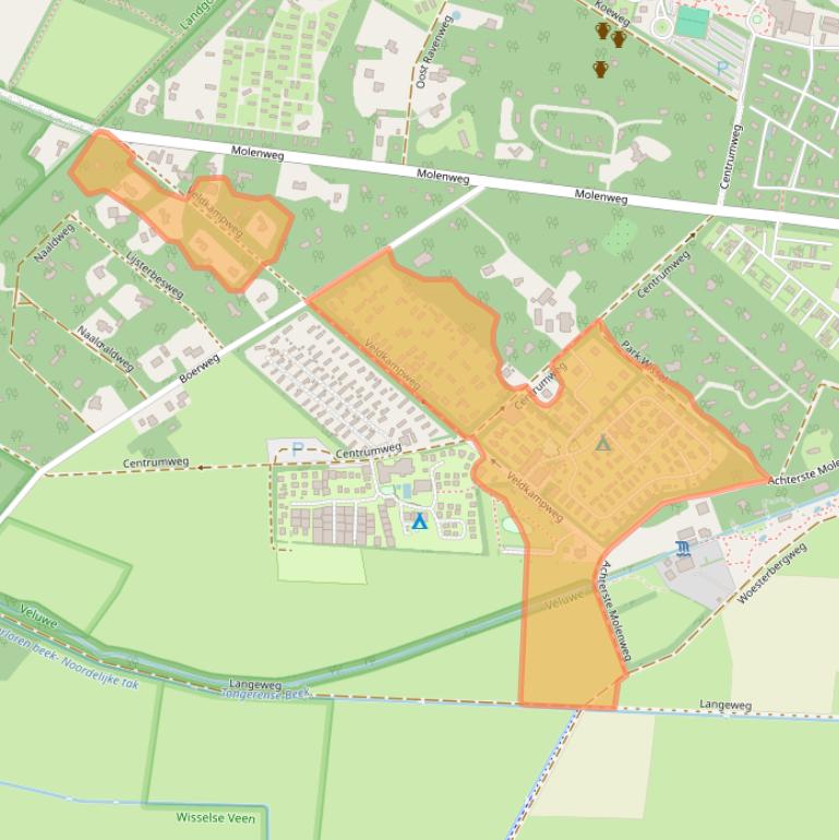 Kaart van postcodegebied 8162PV.