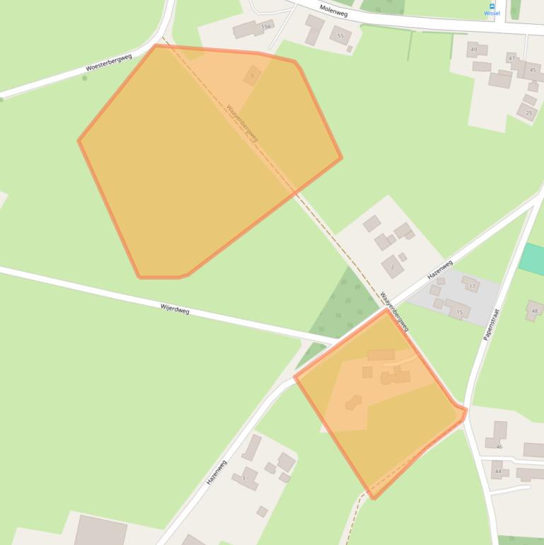 Kaart van postcodegebied 8162RG.