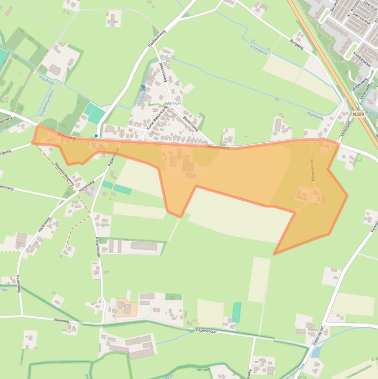 Kaart van postcodegebied 8162RM.