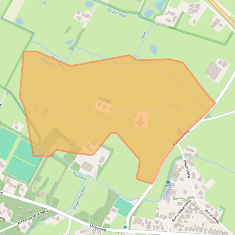 Kaart van postcodegebied 8162SE.
