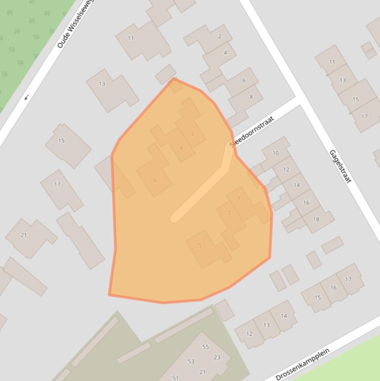 Kaart van postcodegebied 8162VA.