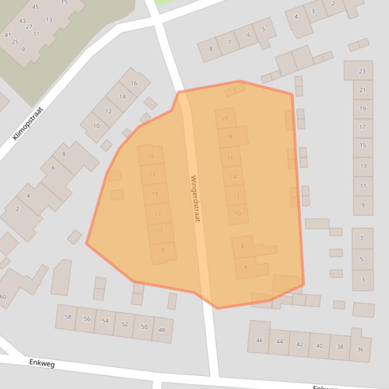 Kaart van postcodegebied 8162VP.