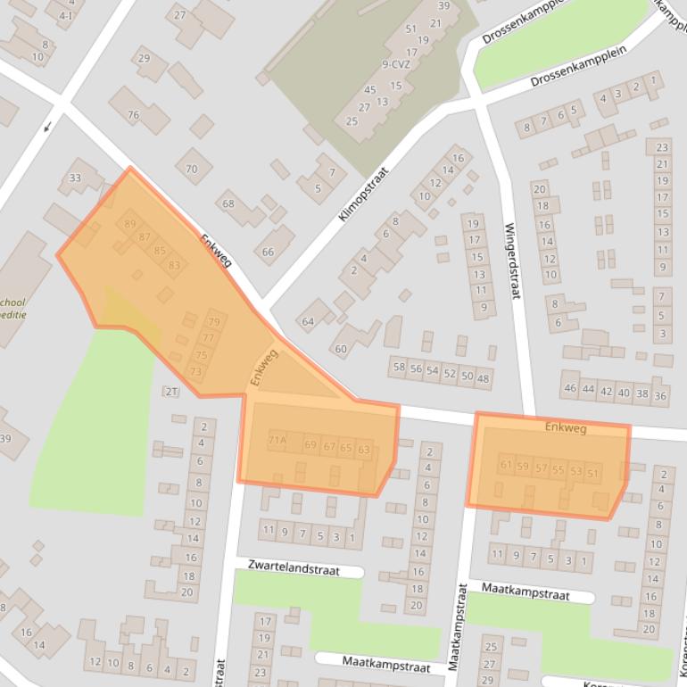 Kaart van postcodegebied 8162VX.