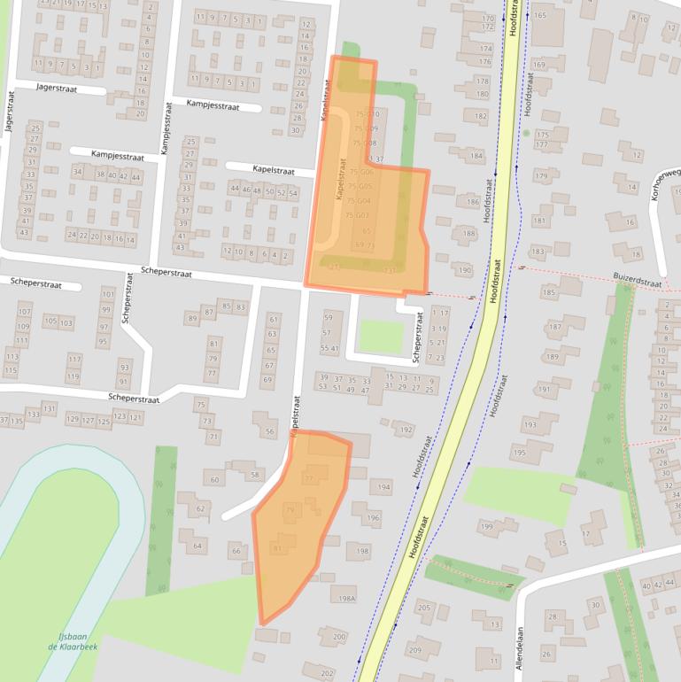 Kaart van postcodegebied 8162WE.