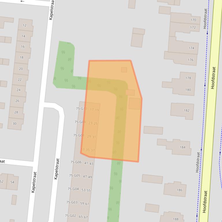 Kaart van postcodegebied 8162WG.