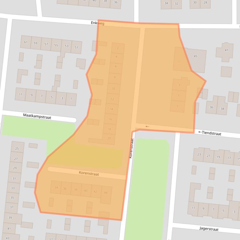 Kaart van postcodegebied 8162WT.