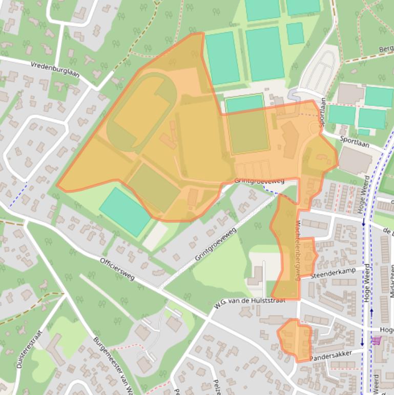 Kaart van postcodegebied 8162XC.