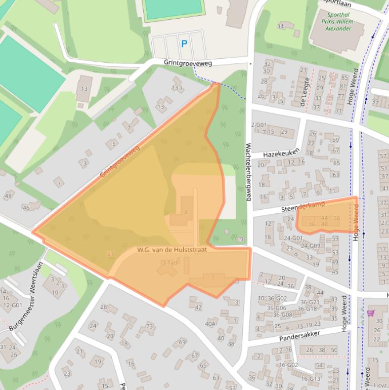 Kaart van postcodegebied 8162XG.